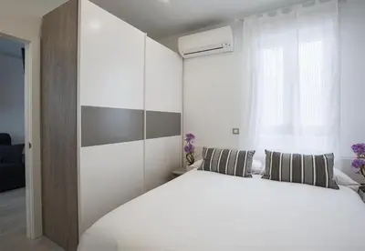 Cama o camas de una habitación en Apartamento Salamanca Confort XII en Madrid
