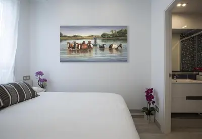 Cama o camas de una habitación en Apartamento Salamanca Confort XII en Madrid