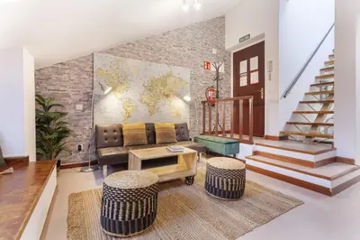 Zona de estar de Apartamento Tribeca Duplex en Madrid