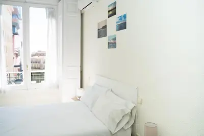 Cama o camas de una habitación en Guest House Éxito en Madrid
