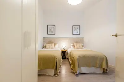 Cama o camas de una habitación en Atocha VI - Elegancia Urbana en una Ubicación Privilegiada