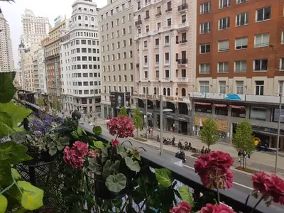 Vista general de Madrid o vista desde el apartamento