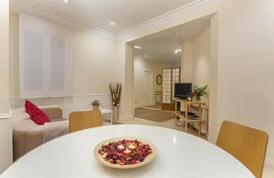 Una televisión o centro de entretenimiento en Apartamento Prado en Madrid