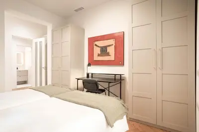 Cama o camas de una habitación en Apartamento Prado III en Madrid