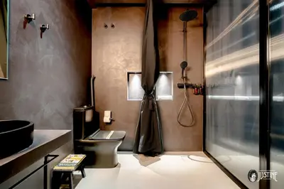 Un baño de Apartamento Shibari by Justine Apartments Apartamento turístico en Madrid Río
