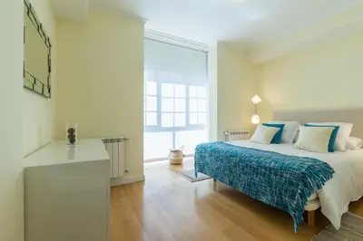 Cama o camas de una habitación en Apartamento Retiro II en Madrid Capital