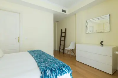 Cama o camas de una habitación en Apartamento Retiro II en Madrid Capital