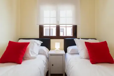Cama o camas de una habitación en Apartamento Retiro II en Madrid Capital