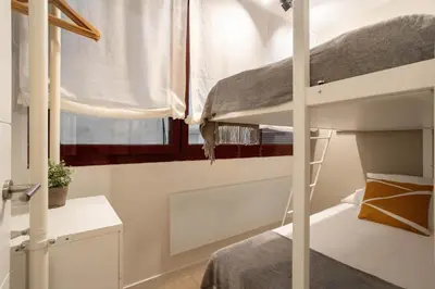 Cama o camas de una habitación en Apartamento Salamanca V en Madrid Capital