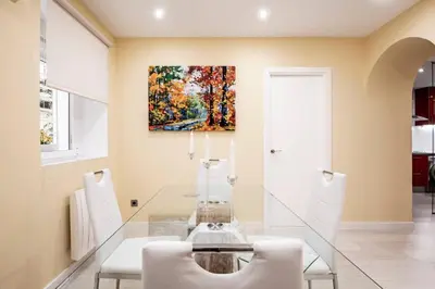 Zona de estar de Plaza de España Central - Apartamento coqueto al lado de Plaza España