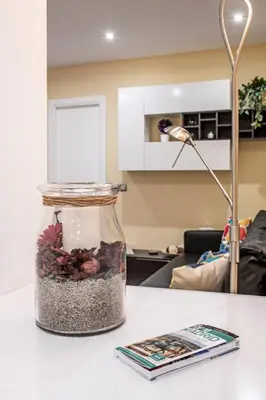 Zona de estar de Plaza de España Central - Apartamento coqueto al lado de Plaza España