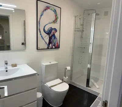 Un baño de Plaza de España Central - Apartamento coqueto al lado de Plaza España