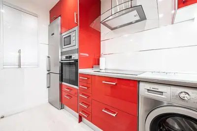 Una cocina o zona de cocina en Plaza de España Central - Apartamento coqueto al lado de Plaza España
