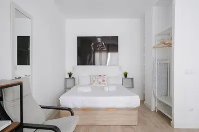 Cama o camas de una habitación en ABC Apartments Vistalegre I