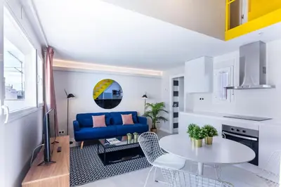 Zona de estar de Iriarte en Madrid