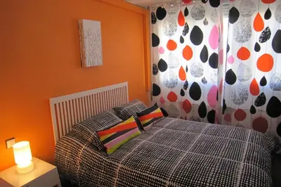Cama o camas de una habitación en Apartamento GP JUNTO AL PARQUE DEL RETIRO