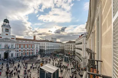 Vista general de Madrid o vista desde el hotel