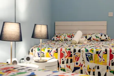 Cama o camas de una habitación en Luminoso cerca Bernabéu- Apartamento BRAVO MURILLO