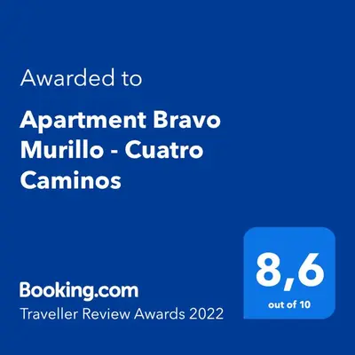 Certificado, premio, señal o documento que está expuesto en Luminoso cerca Bernabéu- Apartamento BRAVO MURILLO