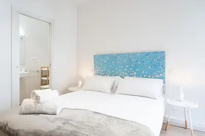 Cama o camas de una habitación en Charming Plaza de Callao