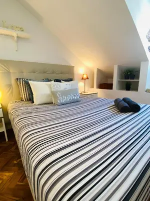 Cama o camas de una habitación en My Citymad Stay Madrid