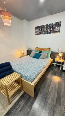Cama o camas de una habitación en Palacio Real Citymad