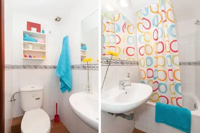 Un baño de Estudio Magdalena, pleno centro de Madrid
