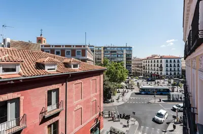 Vista general de Madrid o vista desde el apartamento