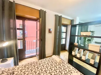 Cama o camas de una habitación en Centro Barrio Embajadores 01