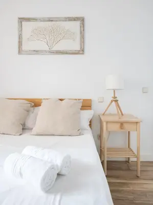 Cama o camas de una habitación en La Palma de Mallorca