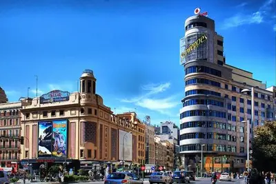 Vista general de Madrid o vista desde el apartamento