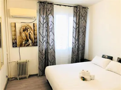 Cama o camas de una habitación en Deluxe room center