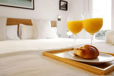 Cama o camas de una habitación en Royal Madrid