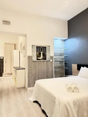 Una cocina o zona de cocina en Apartamentos Day Madrid TRIBUNAL