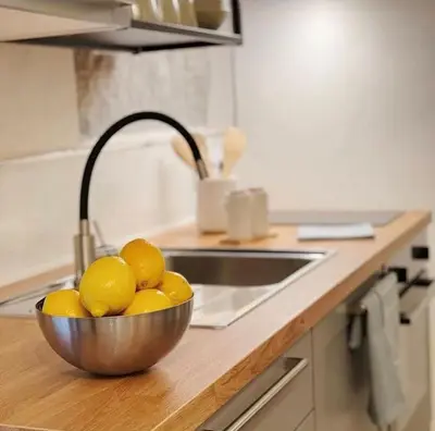 Una cocina o zona de cocina en Opera Suites Fidelio , cozy studio in the very center of Madrid