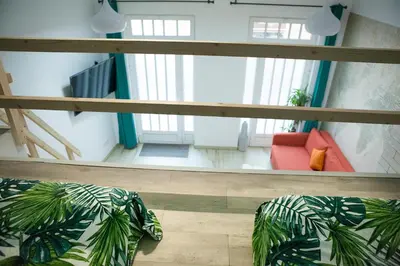 Cama o camas de una habitación en GREAT LOFT ATOCHA downtown