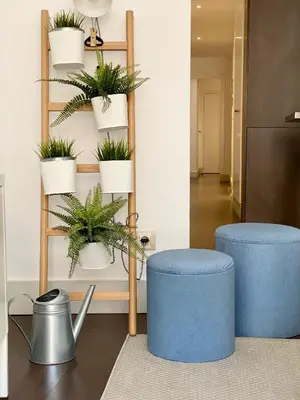 Zona de estar de Malasaña Center - Apartamento para 4 en el centro, AC
