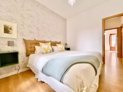 Cama o camas de una habitación en Ópera - Dúplex de 3 dormitorios con piscina
