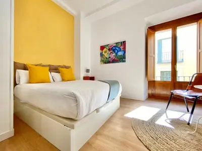 Cama o camas de una habitación en Ópera - Dúplex de 3 dormitorios con piscina