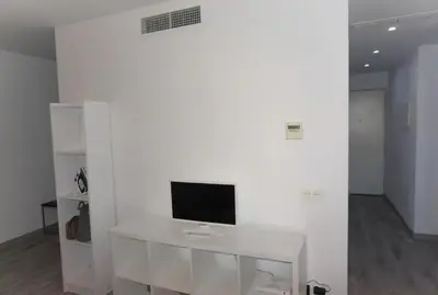 Una televisión o centro de entretenimiento en Estudio en Plaza Vara del Rey