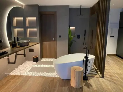 Un baño de Precioso apartamento en Madrid Chamberí