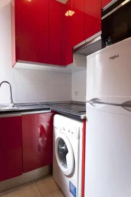 Una cocina o zona de cocina en Dos dormitorios al lado del metro centrico moderno