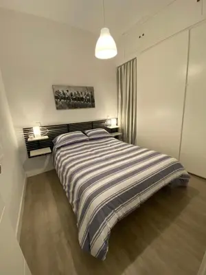 Cama o camas de una habitación en Piso Espectacular en el Centro de Madrid