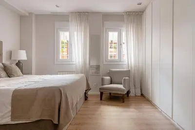 Cama o camas de una habitación en Avenida América - Cama King, AC, junto a la estación