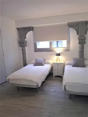Cama o camas de una habitación en Moderno apartamento en el corazón de Madrid (Sol)