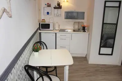 Una cocina o zona de cocina en Moderno apartamento en el corazón de Madrid (Sol)