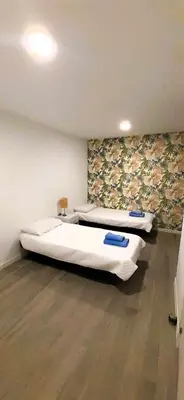 Cama o camas de una habitación en Coqueto Apartamento en el Corazón de Madrid (Sol)