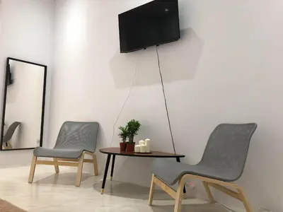 Una televisión o centro de entretenimiento en Las Letras D