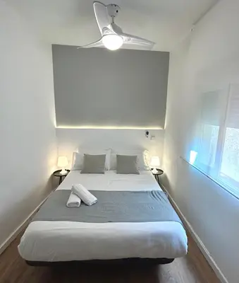 Cama o camas de una habitación en Centric 3ºD