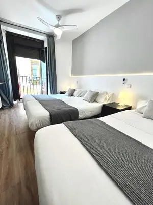 Cama o camas de una habitación en Centric 3ºD